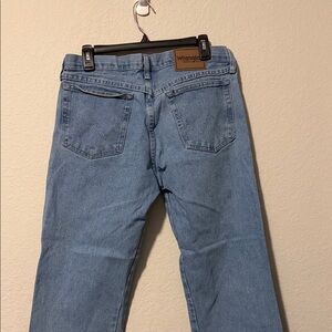 Wrangler Men's Light Blue Straight Jeans 32x30